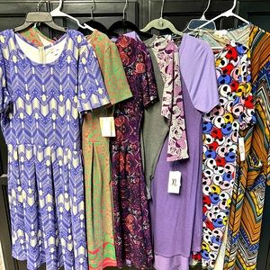 Lularoe bundle. Includes 3 Amelia's, 1 Randy, 1 Julia, 1 Carlie, and 1 Sarah